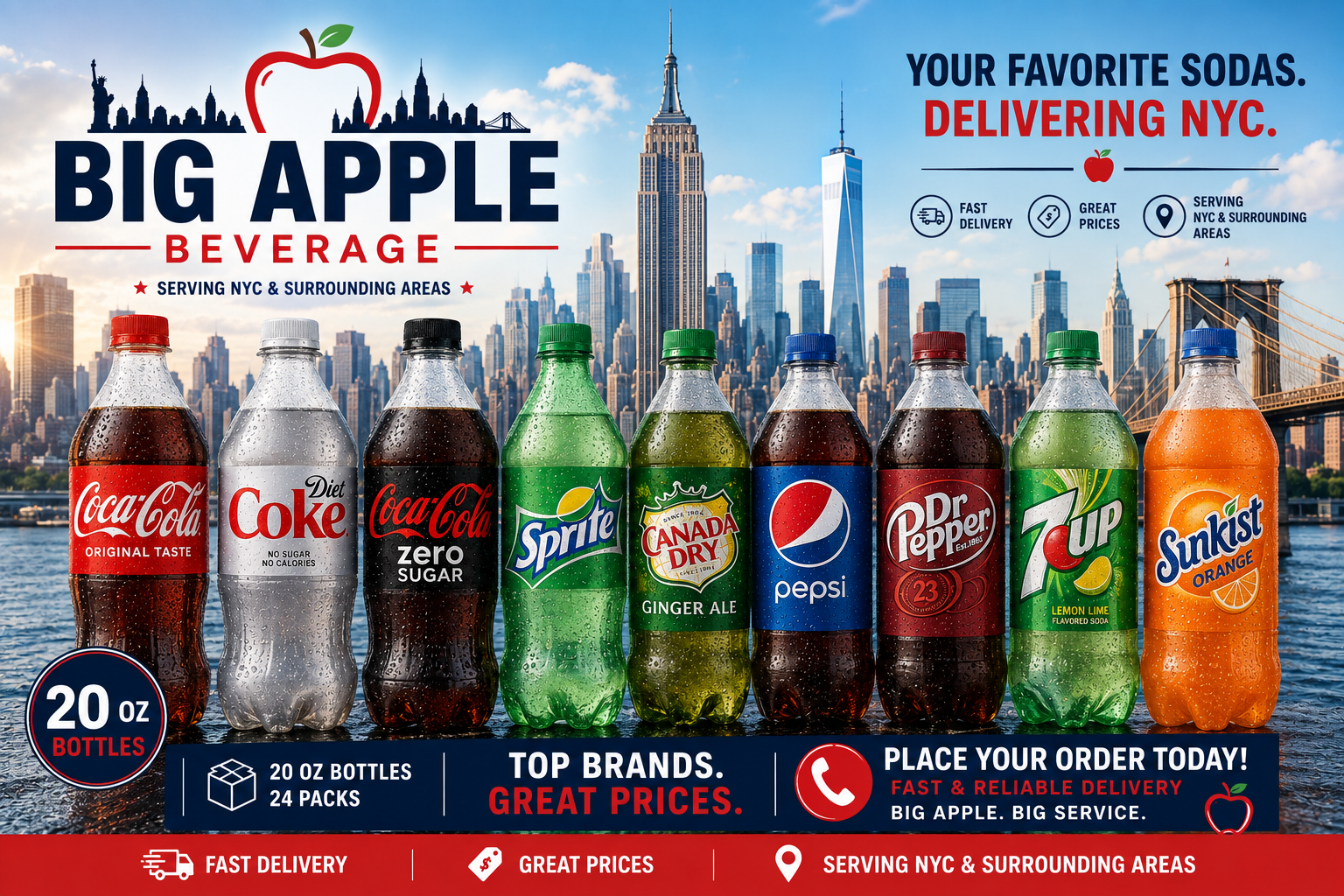 20 Onz Bottle Sodas