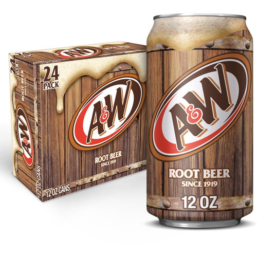 A&amp;W Root Beer 12oz Cans 24 Pack