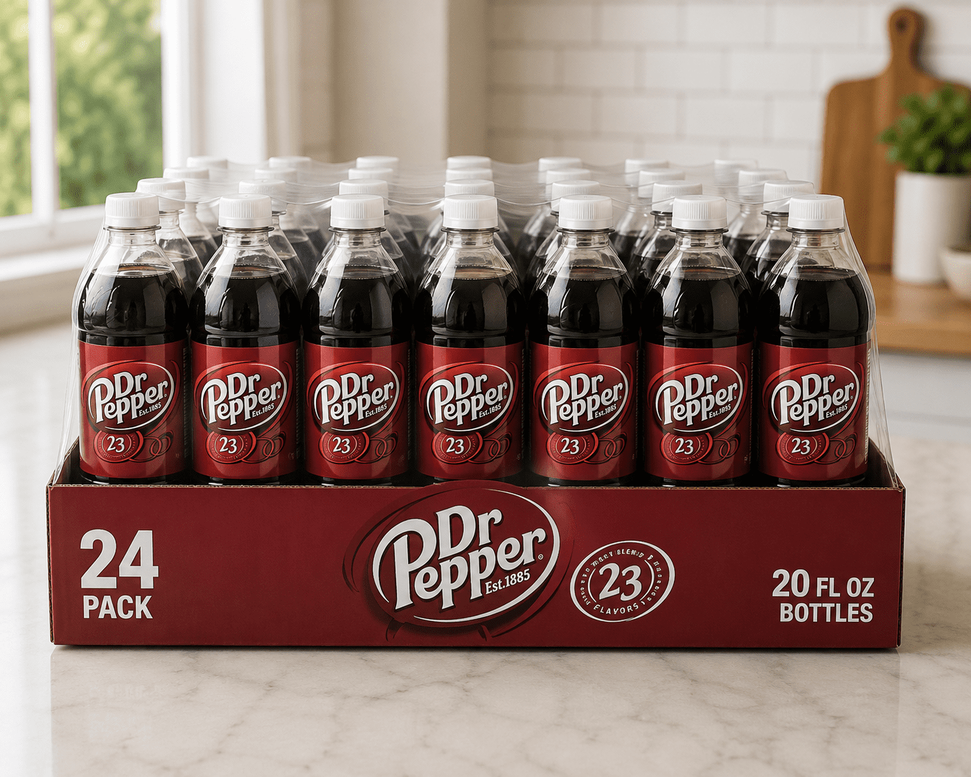Dr Pepper Soda 20oz Bottles 24 Pack