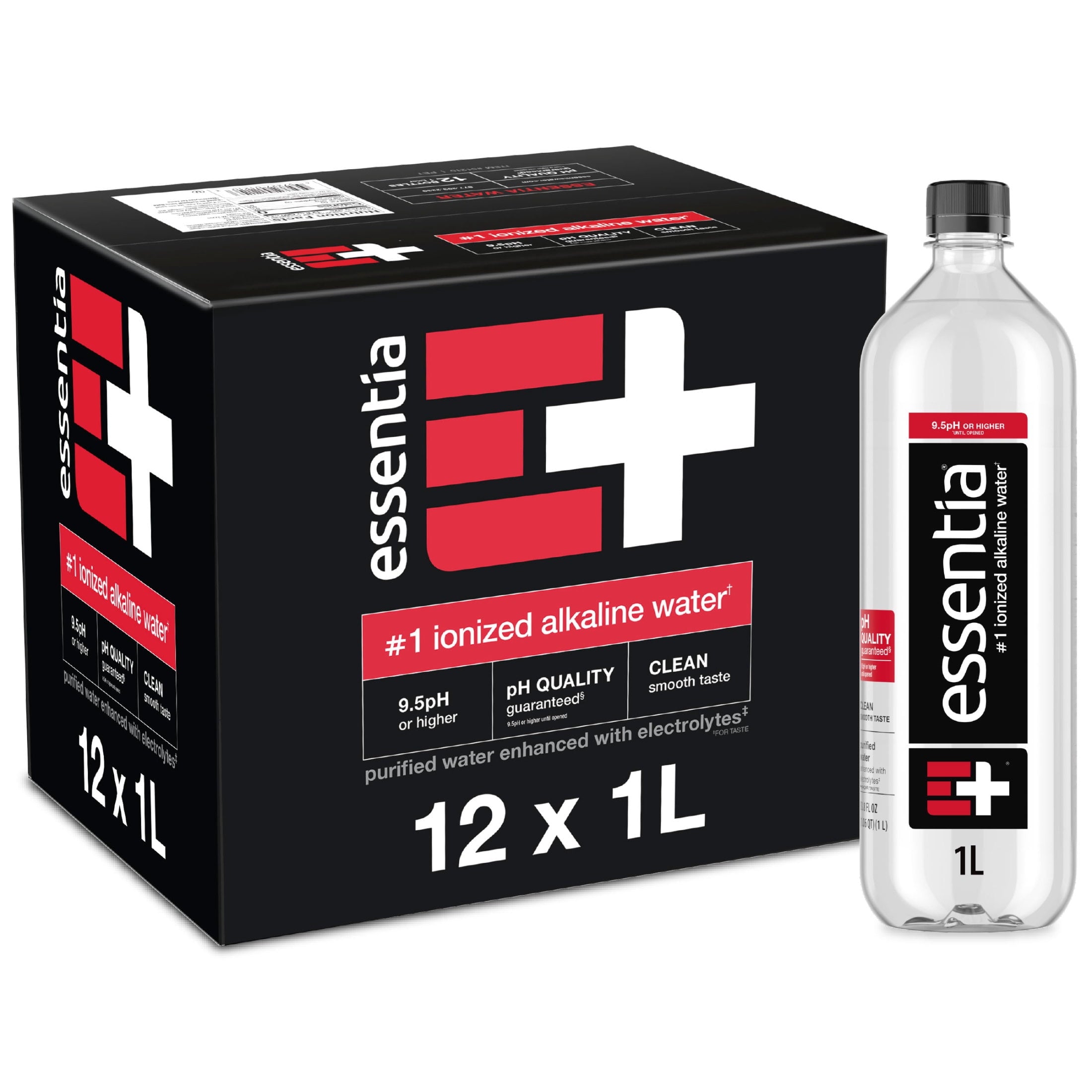 Essentia Ionized Alkaline Water 1L 12 Pack
