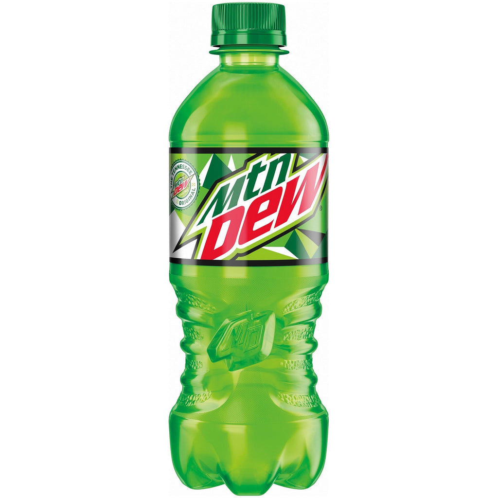 Mountain Dew Soda Pop 20oz Bottles 24 Pack