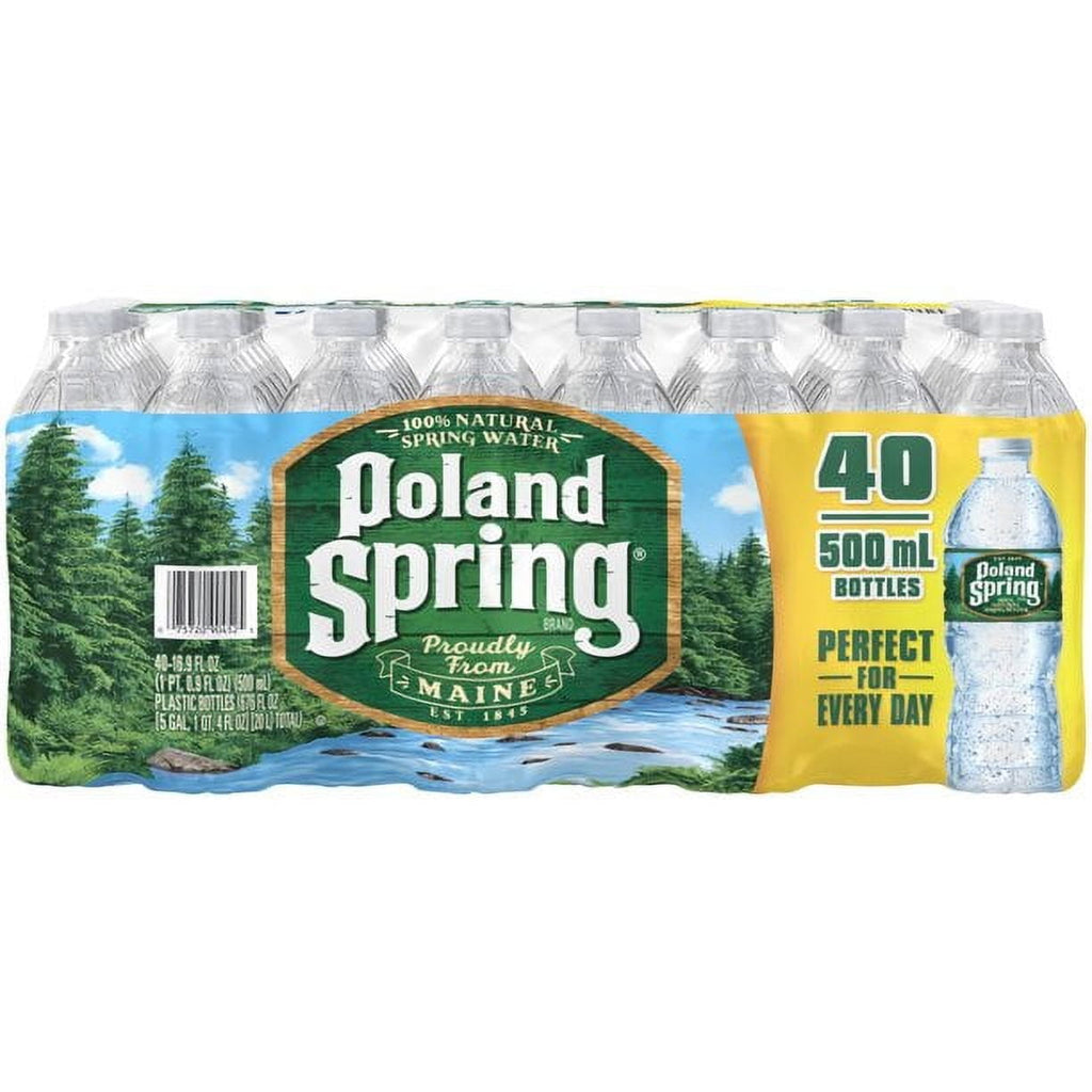 Poland Spring Water 16.9oz 40 Pack