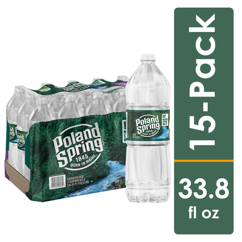 Poland Spring Water 33.8oz 15 Pack