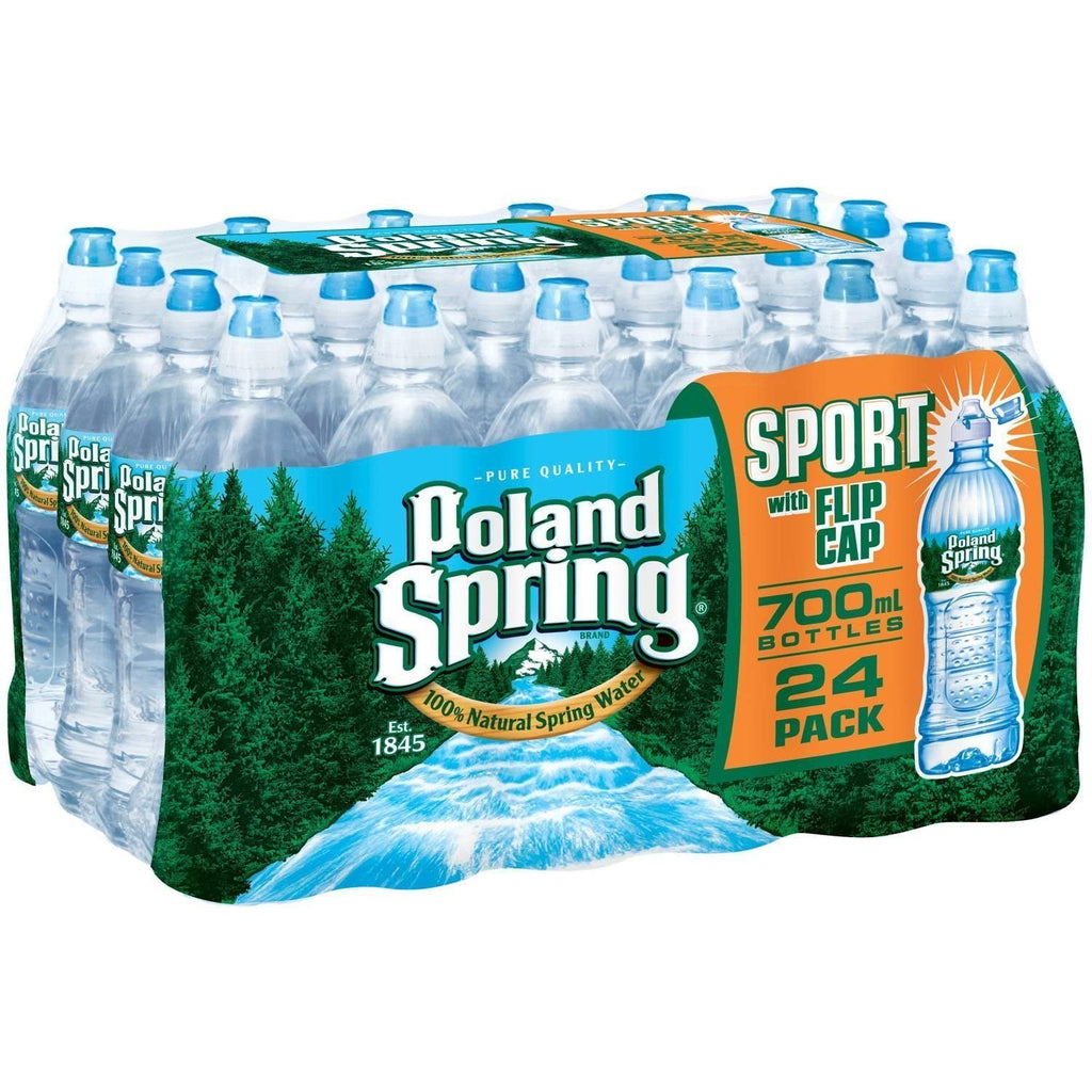 Poland Spring Water Sport Flip Cap 23.7oz 24 Pack