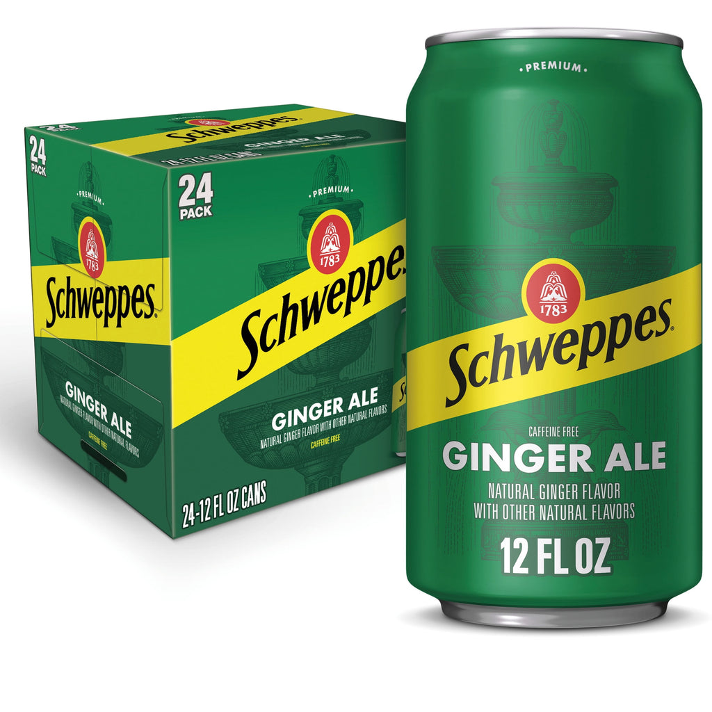 Schweppes Ginger Ale 12oz Cans 24 Pack