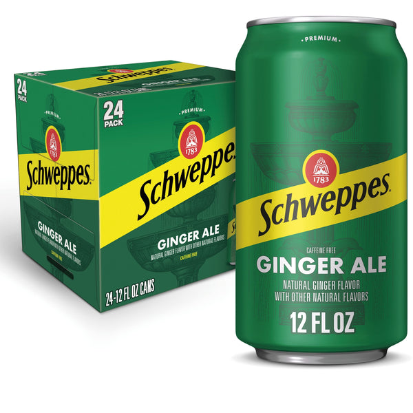Schweppes Ginger Ale 12oz Cans 24 Pack