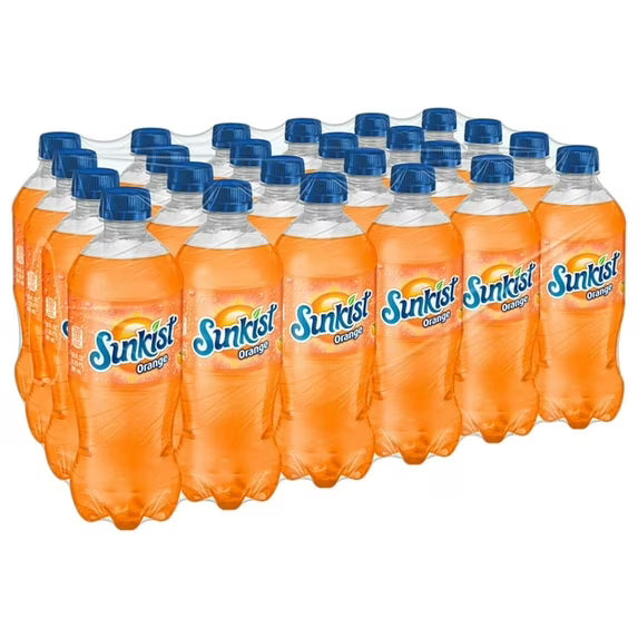 Sunkist Orange Soda, 20 fl oz Bottles, 24 Pack